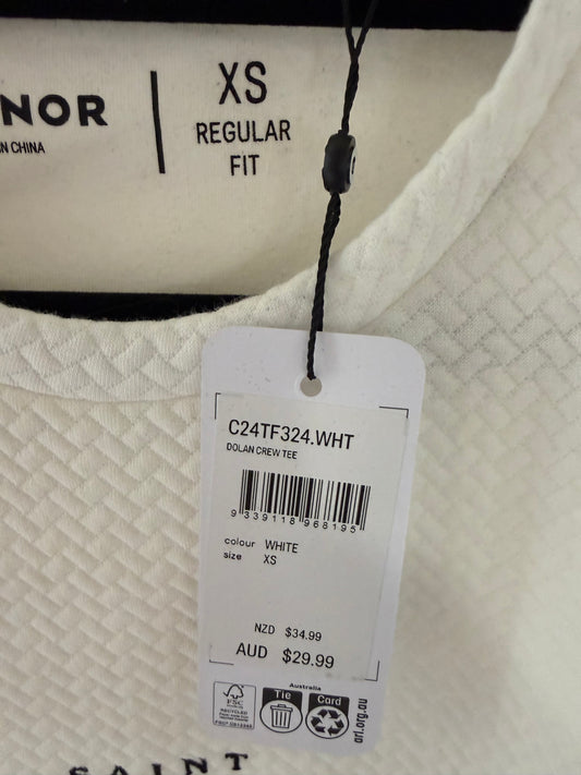 Connor Saint Étienne tee, white, men's XS — new with tags, photo 3