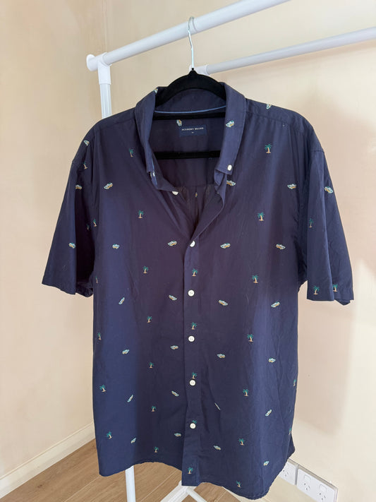Academy Brand navy cotton shirt, men's XL, photo 2