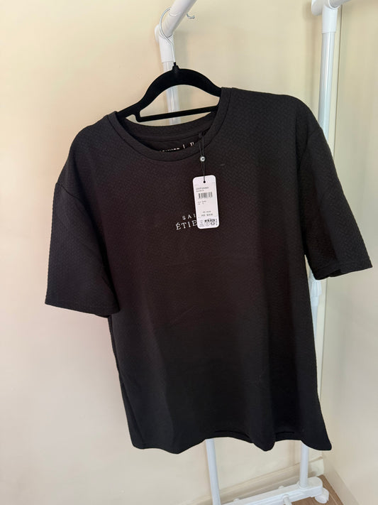 Connor Saint Étienne tee, black, men's XL — new with tags