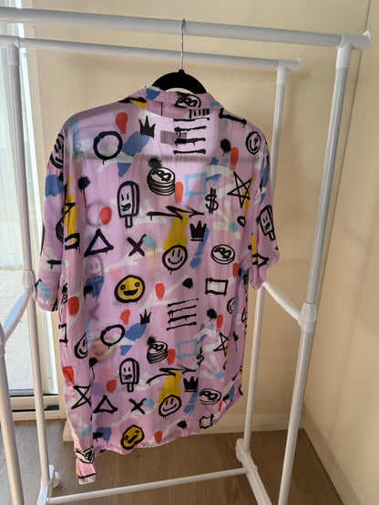 Kenji graffiti print shirt, men's XXL, photo 2