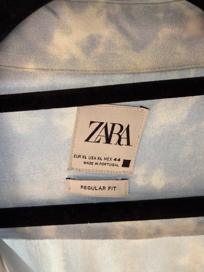Zara blue tie-dye shirt, men's XL, photo 4