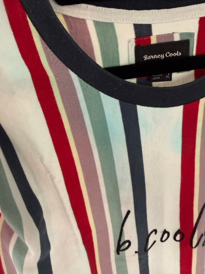 Barney Cools vertical stripe tee, men's L, photo 3