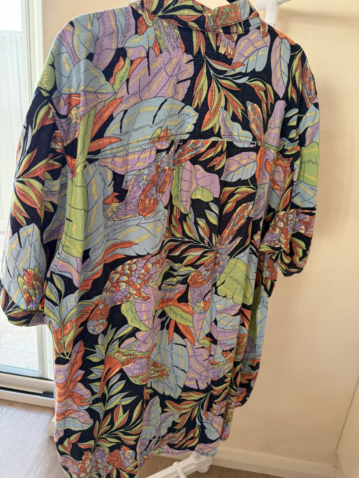 Ghanda tropical floral shirt, men's XL, photo 3