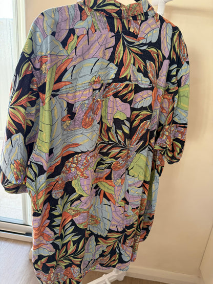 Ghanda tropical floral shirt, men's XL, photo 3