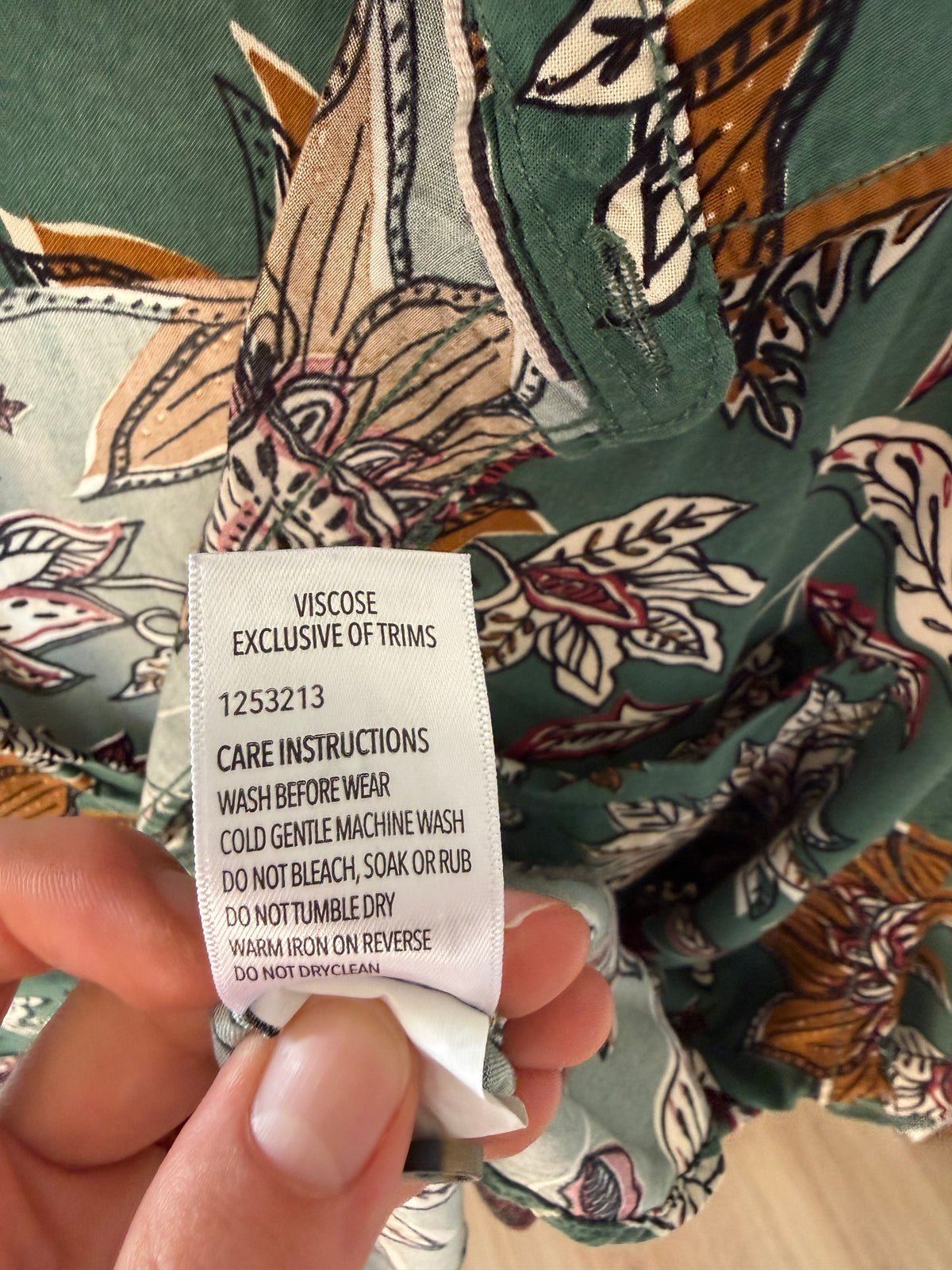 Allgood green floral shirt, men's XL, photo 4