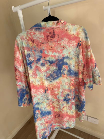 Zara pink tie-dye shirt, men's XL, photo 2