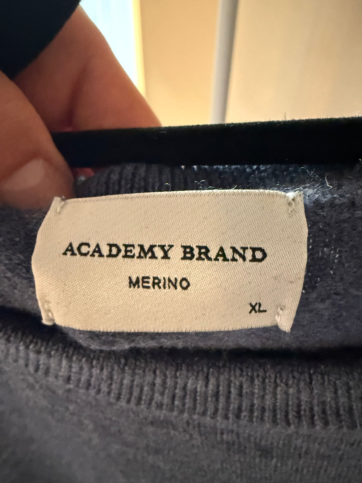 Academy Brand merino crew knit, men's XL, photo 3