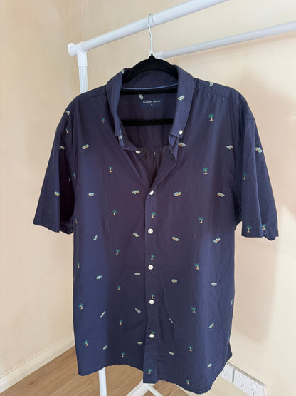 Academy Brand navy cotton shirt, men's XL, photo 2