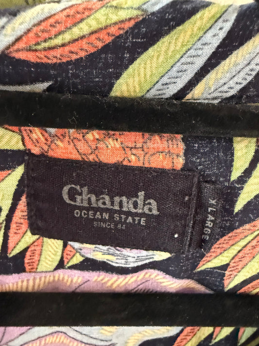 Ghanda tropical floral shirt, men's XL, photo 2