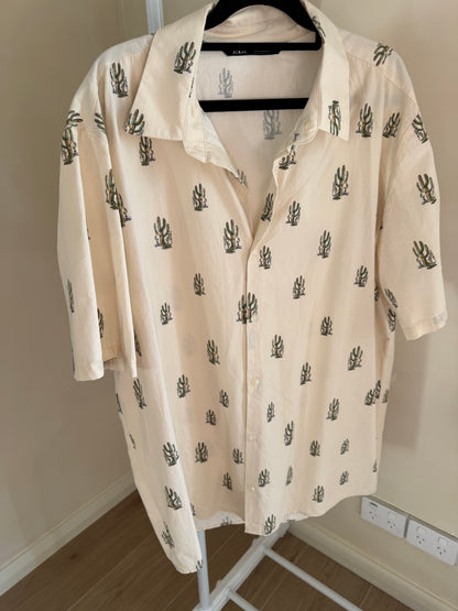 Zara cactus print shirt, men's XL